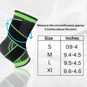 Wonder Care Ankle Compression Support Extra Sizes