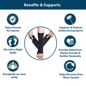 BUY 1 Get 1 FREE Ankle Support Brace For Men/Women, Ankle Binder for Foot Support, Pain Relief, Ankle Belt/Cap Foot Support for Pain Relief