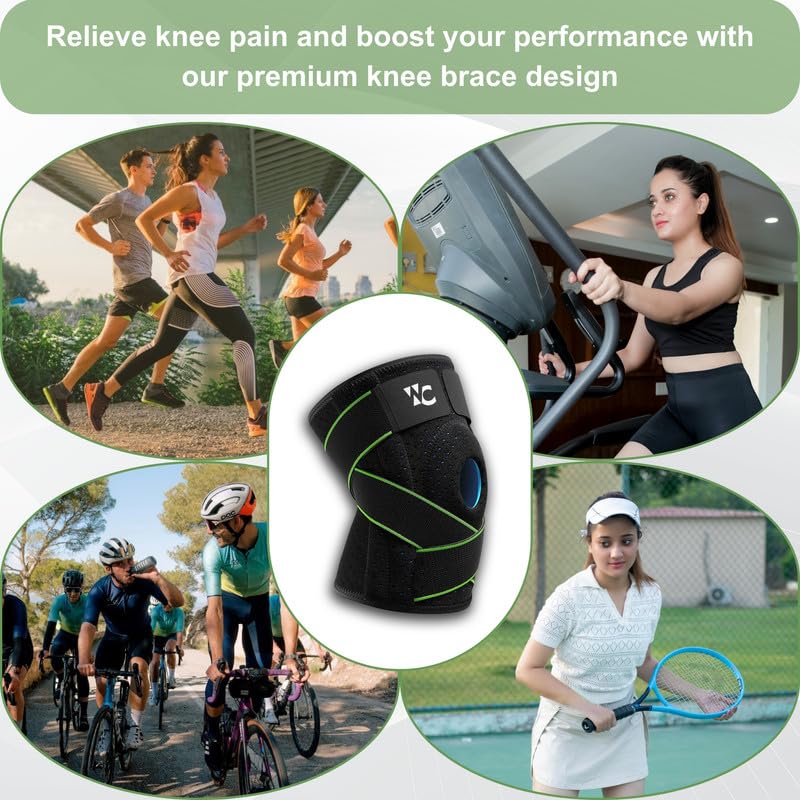Wonder Care Knee Compression Brace Double Patellar Strap