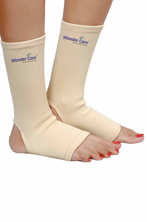 Wonder Care Ankle Support for Sprained Ankle Injury, Ankle Brace for Plantar Fasciitis Anklet Wrap Pain Relief Men & Women Achilles Tendon (S)