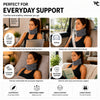 Wonder Care Soft Neck Brace Cervical Collar, Adjustable Collar Neck Support Brace for Sleeping, Neck Brace for Neck Pain and Support for Women & Men, Breathable Material for Home Office Travel