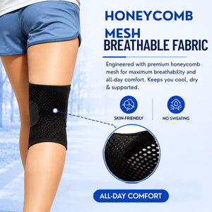 Adjustable Wrap Knee Support Brace, Air Mesh Fabric Knee Brace Cap for Pain Relief, Sports, Arthritis, Running Protection