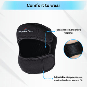 Patella Tendon Support Strap | Adjustable Knee Strap Patella Tendon Brace with Stabilizer Band for Hiking, Soccer, Basketball, Runners, Jumpers, and Tendonitis Relief for Unisex