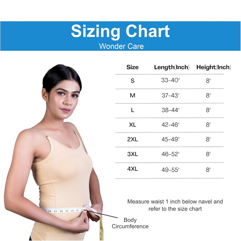 Wonder Care Abdominal Belt post delivery tummy trimmer binder post operative care compression belt adjustable with hook and loop fastener