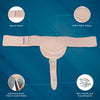 Wonder Care Hernia Belt - Beige Black White Single Side