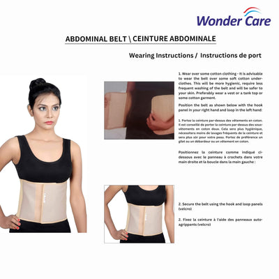 Wonder Care Abdominal Belt Women Maternity Black