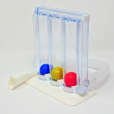 Wonder Care- Deep Breathing Lung Exerciser - 3 Balls Incentive Spirometer - Small and Washable