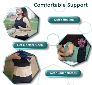 Wonder Care Umbilical Hernia Belt Hernia Support Brace with Removable Compression Pad Navel Hernia Pain Relief for Men & Women, Cotton