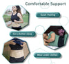 Wonder Care Polyester, Umbilical Black Hernia Belt Pain Relief Support Brace With 1 Removable Compression Pad For Men & Women