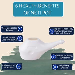 Plastic Neti Pot Jal Neti Nasal Cleansing