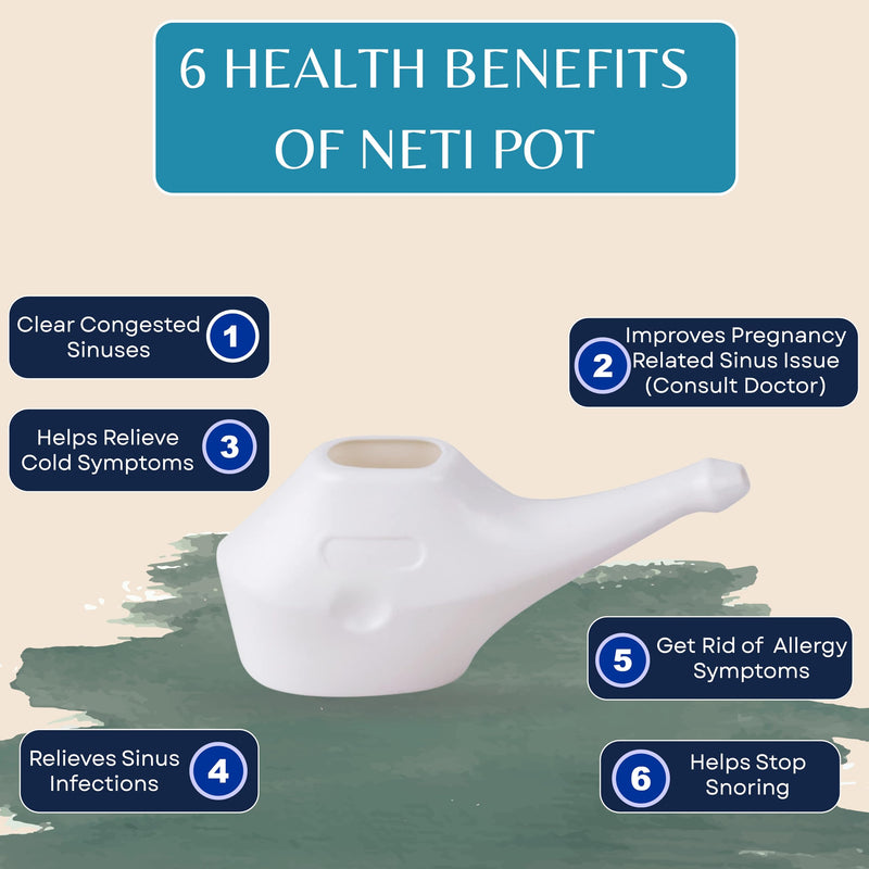 Plastic Neti Pot Jal Neti Nasal Cleansing