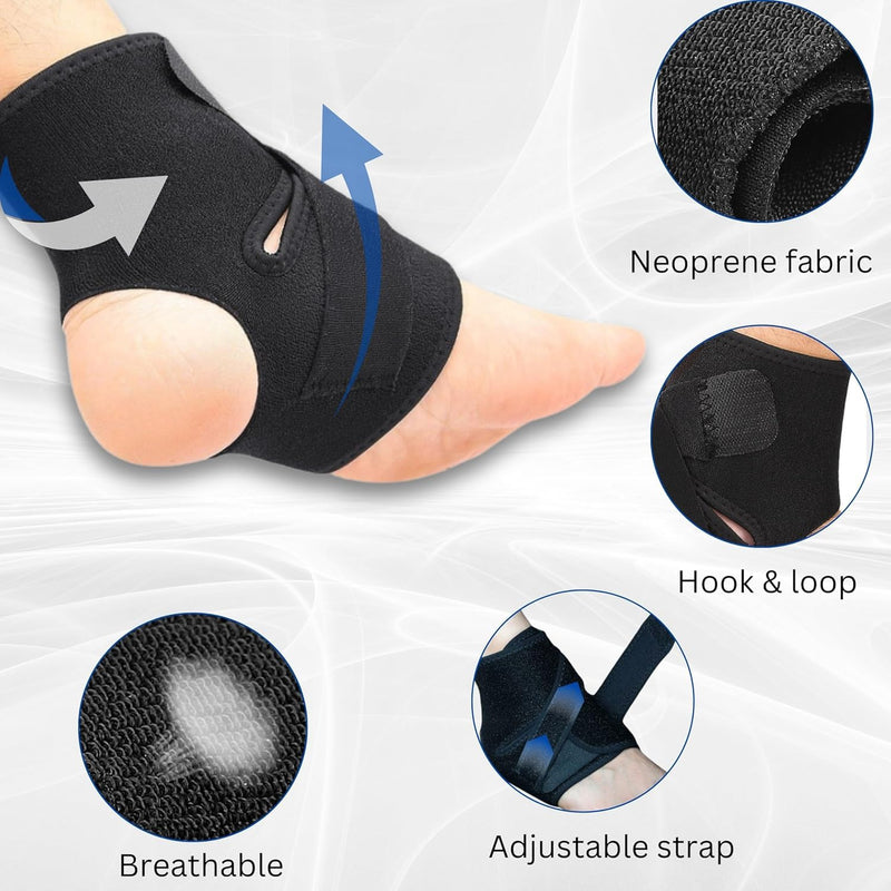 Wonder Care Ankle Support Band for Heel Pain Relief, Ankle Brace For Men/Women, Ankle Binder for Foot Support, Pain Relief, Ankle Belt/Cap Foot Support for Pain Relief (Blue)