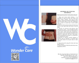Wonder Care Polyester, Umbilical Black Hernia Belt Pain Relief Support Brace With 1 Removable Compression Pad For Men & Women