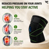 Wonder Care Neoprene Blend Adjustable Knee Support With Anti-Slip Silicon Strip,Breathable Patella Knee Brace Cap For Pain Relief,Sports, Arthritis Protection For Men & Women