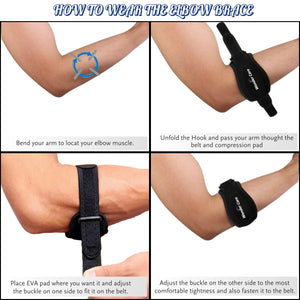 Wonder Care Tennis Elbow Support Pro - Epicondylitis Brace