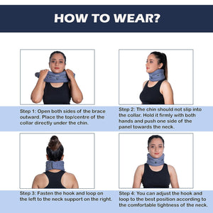 Wonder Care Cotton Soft Cervical Collar Adjustable Collar Neck Support Brace,Neck Support Soft Neck Collar Neck Brace For Neck Pain And Support For Women & Men- Medium
