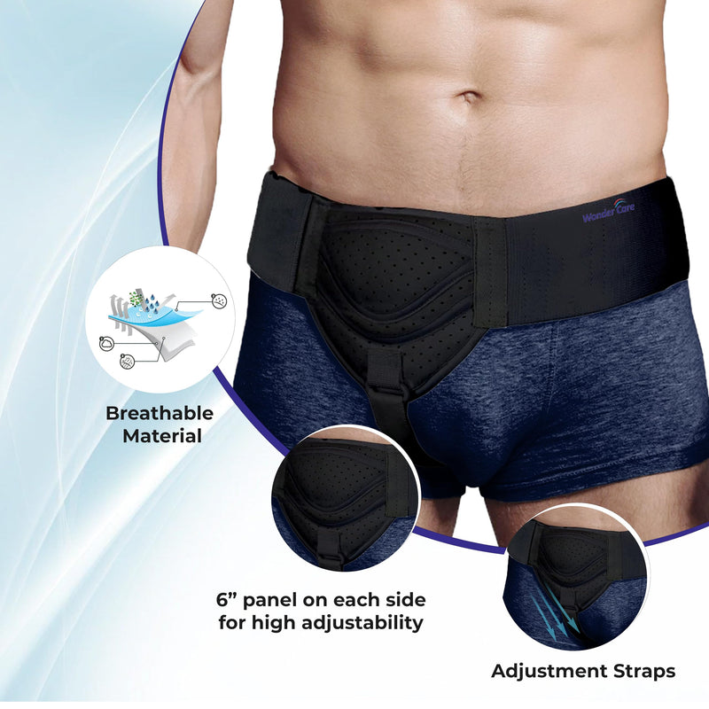 Wonder Care Hernia Belt Grey XXL & FBA