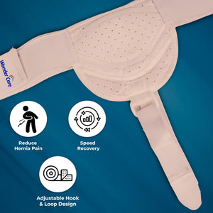 Wonder Care Hernia Belt - Beige Black White Single Side
