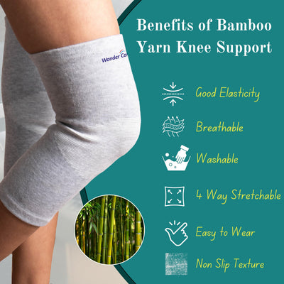 Wonder Care Bamboo Knee Sleeve - Single & Pack Options