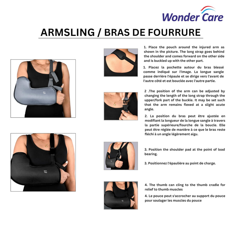 Wonder Care Arm Sling Breathable Fabric