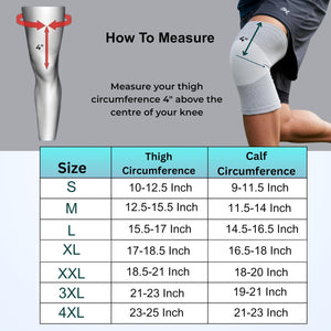 Wonder Care Bamboo Knee Sleeve - Single & Pack Options