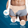 Wonder Care Hernia Belt - Beige Black White Single Side