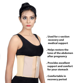 Wonder Care Abdominal Belt post delivery fat reducing binder post operative care compression fat burner slimming belt adjustable body shaper with hook and loop fastener