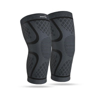 BUY 1 Get 1 FREE Knee Sleeve Knee Brace Compression Knee Sleeve For Men And Women Knee Support Running Knee Sleeve Workout Knee Sleeve Gym Hiking Sports Running Gym [Grey/Black] All Sizes