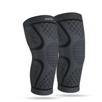 BUY 1 Get 1 FREE Knee Sleeve Knee Brace Compression Knee Sleeve For Men And Women Knee Support Running Knee Sleeve Workout Knee Sleeve Gym Hiking Sports Running Gym [Grey/Black] All Sizes
