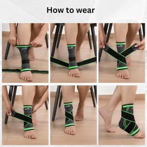 Wonder Care Ankle Compression Support Extra Sizes