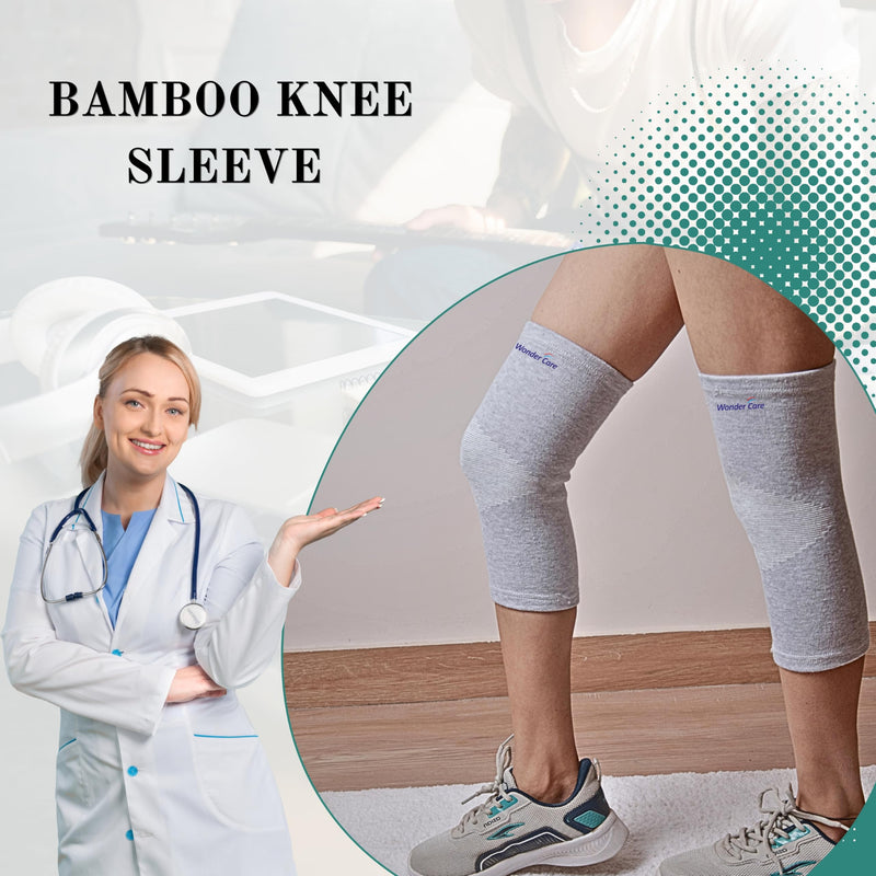 Wonder Care Bamboo Knee Sleeve - Single & Pack Options