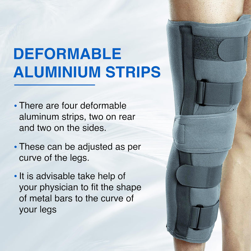 Wonder Care Knee Immobilizer Grey S FBA & XXL