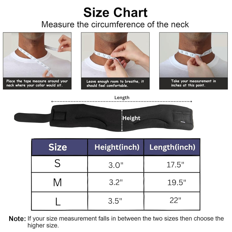 Wonder Care Neck Brace for Sleeping - Cervical Collar Relief Neck Pain and Neck Support Soft Foam Wraps Keep Vertebrae Stable for Relief of Cervical Spine Pressure for Women & Men Grey-medium