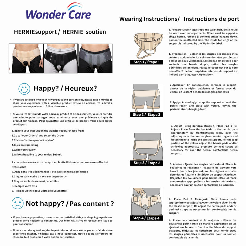 Wonder Care Inguinal Hernia Belt for Men - Post Surgery Support