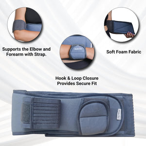 Wonder Care Shoulder Immobilizer Grey Arm Sling