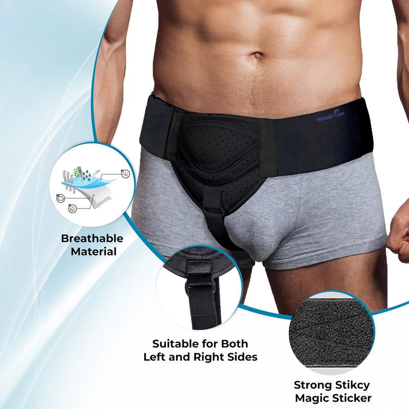 Wonder Care Hernia Belt Grey XXL & FBA