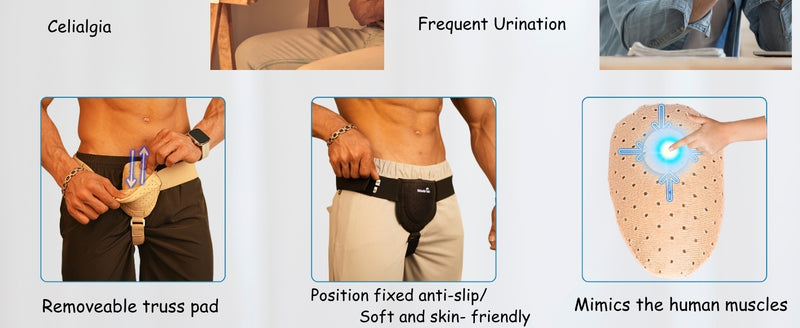 Wonder Care Hernia belt for men inguinal hernia support belt Pain Relief With Removable Compression Pads Groin hernia truss Flexible Adjustable Groin Straps, Left or Right inguinal Hernia Truss Brace