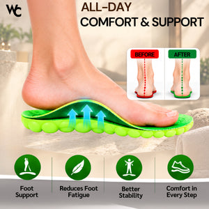 Memory Foam Shoe Insoles For Women Shock Absorbing Sports Shoe Insoles For Men And Women Cuttable Soft Breathable Honeycomb Orthotic Replacement Inserts