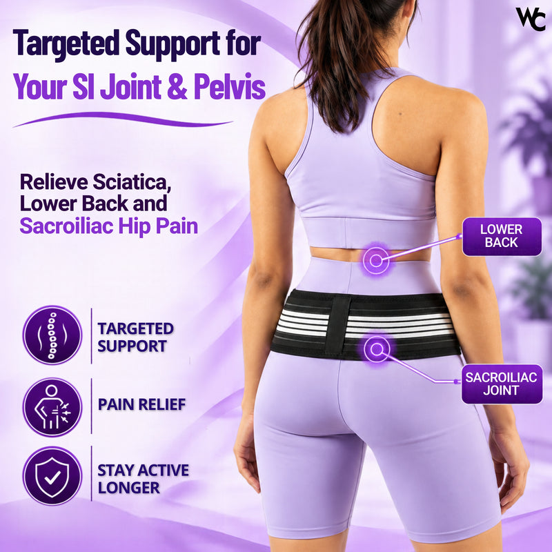 Wonder Care SI Joint Hip Belt – Sciatica & Back Pain Relief