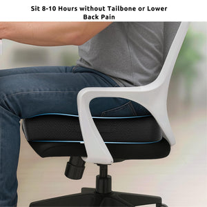 Wonder Care Orthopedic Coccyx Cusion | High Density Memory Foam for Back Pain, Sciatica, Tailbone Relief | 2 Years Warranty