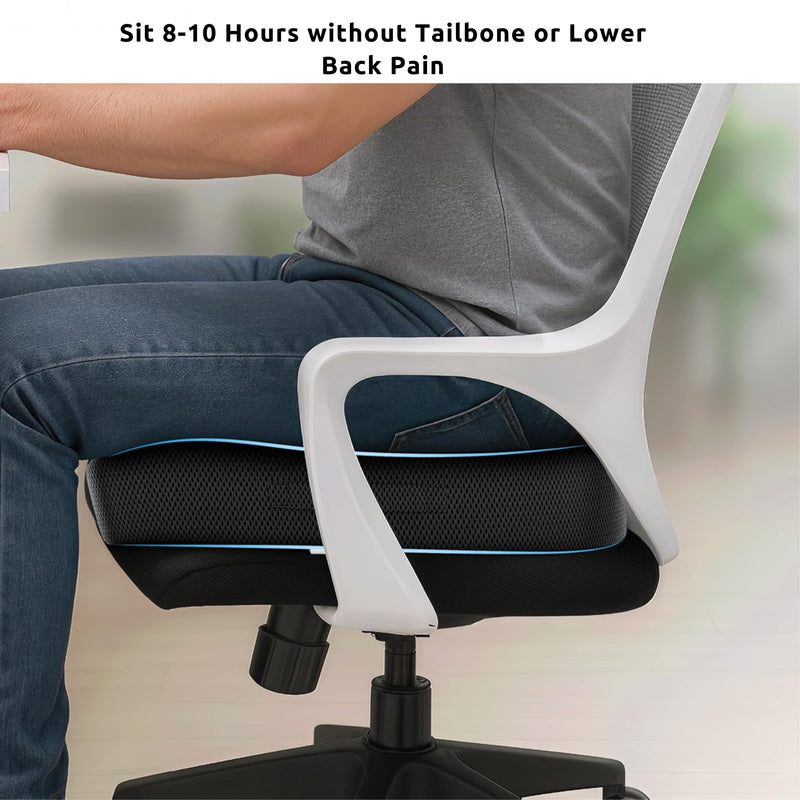 Wonder Care Orthopedic Coccyx Cusion | High Density Memory Foam for Back Pain, Sciatica, Tailbone Relief | 2 Years Warranty