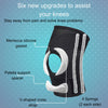Wonder Care Adjustable Wrap Knee Support Brace, Air Mesh Fabric Knee Brace Cap for Pain Relief, Sports, Arthritis, Running Protection (Black)
