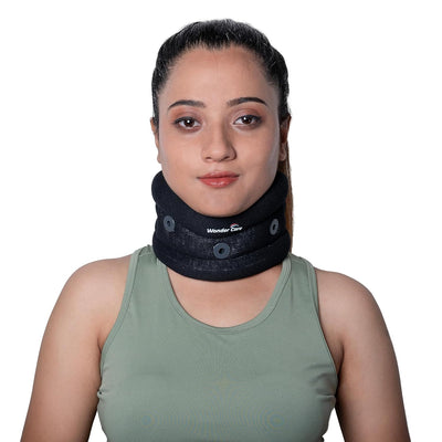 Wonder Care Plastic Soft Cervical Collar Adjustable Collar Neck Support Brace Neck Support Soft Neck Collar Neck Brace For Neck Pain And Support For Women & Men, Medium