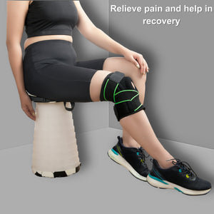 Wonder Care Neoprene Blend Adjustable Knee Support With Anti-Slip Silicon Strip,Breathable Patella Knee Brace Cap For Pain Relief,Sports, Arthritis Protection For Men & Women Free Size
