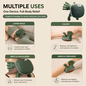 Wonder Care Full Body Massager Machine for Pain Relief | Electric Neck & Shoulder Massager | Leg, Shoulder, Hand & Calf Massage Machine | Scalp Massager | Shiatsu Percussion Massager for Cervical, Muscle & Body Pain Relief for Men & Women