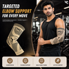 Wonder Care Elbow Compression Sleeve for Joint Pain Relief ,Support Brace for Tendonitis, Golfer's Tennis Elbow Pain For Men and Women (XL) (Pair)