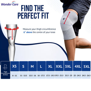 Wonder Care Bamboo Knee Sleeve - Single & Pack Options