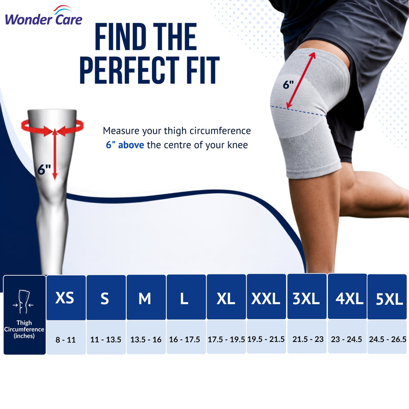 Wonder Care Bamboo Knee Sleeve - Single & Pack Options