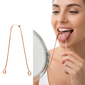 Wonder Care Copper Tongue Cleaner - Ayurvedic Antimicrobial Scraper